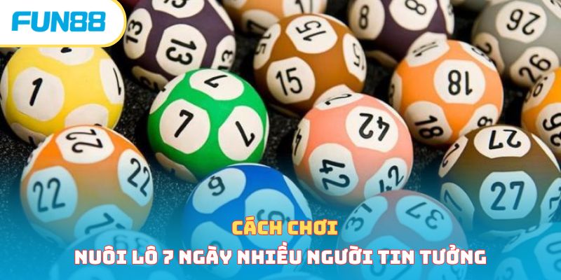 Cách chơi nuôi lô 7 ngày nhiều người tin tưởng