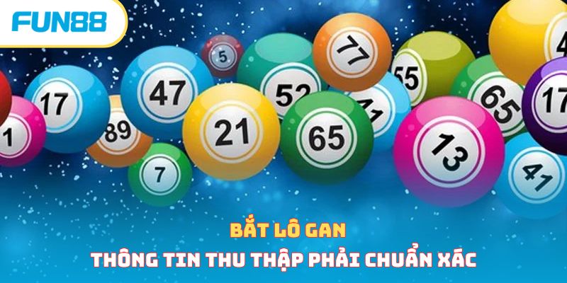 Bắt lô gan cần thông tin thu thập phải chuẩn xác